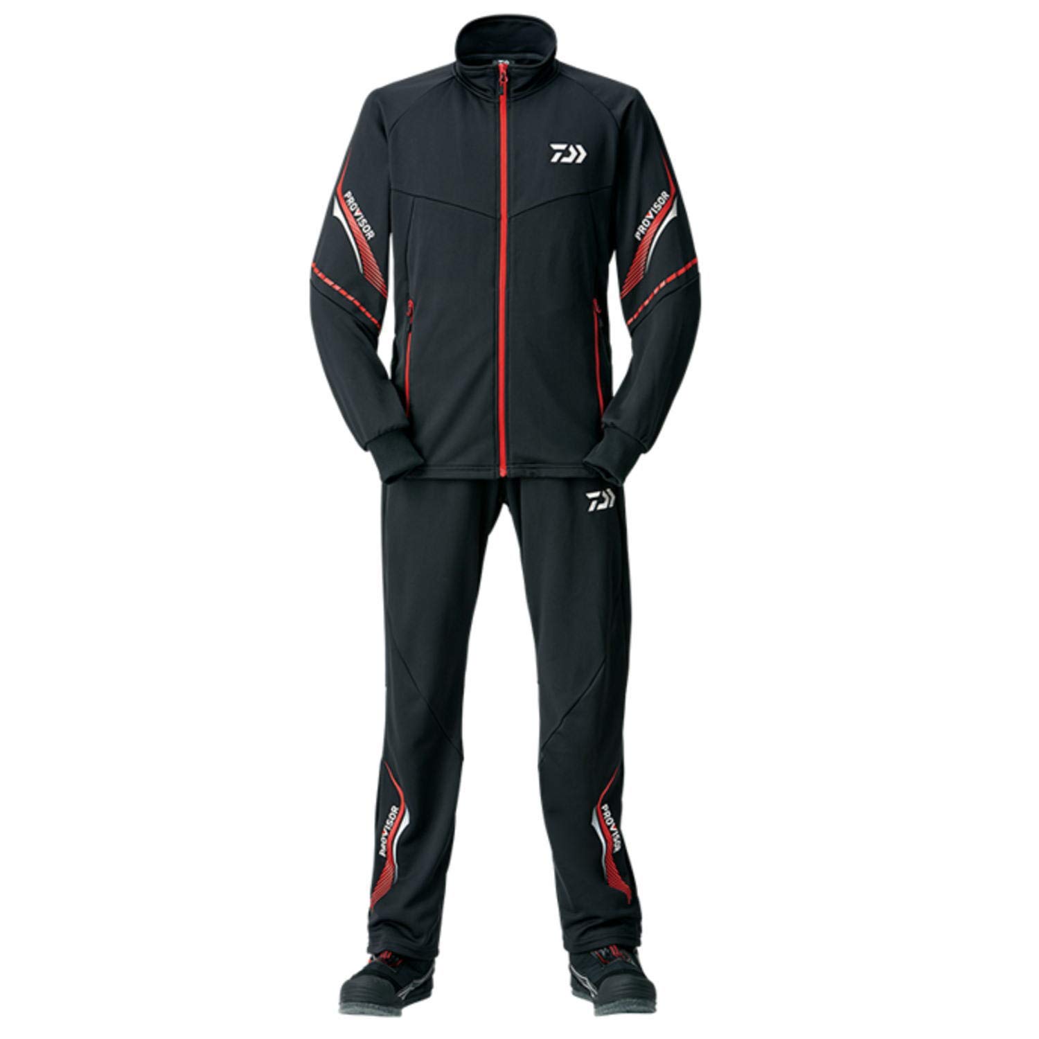 DAIWA ダイワ プロバイザー DI-24008　セットアップ　ジャージ Amazon.co.jp: ダイワ(DAIWA) プロバイザー ジャージスーツ ブラック