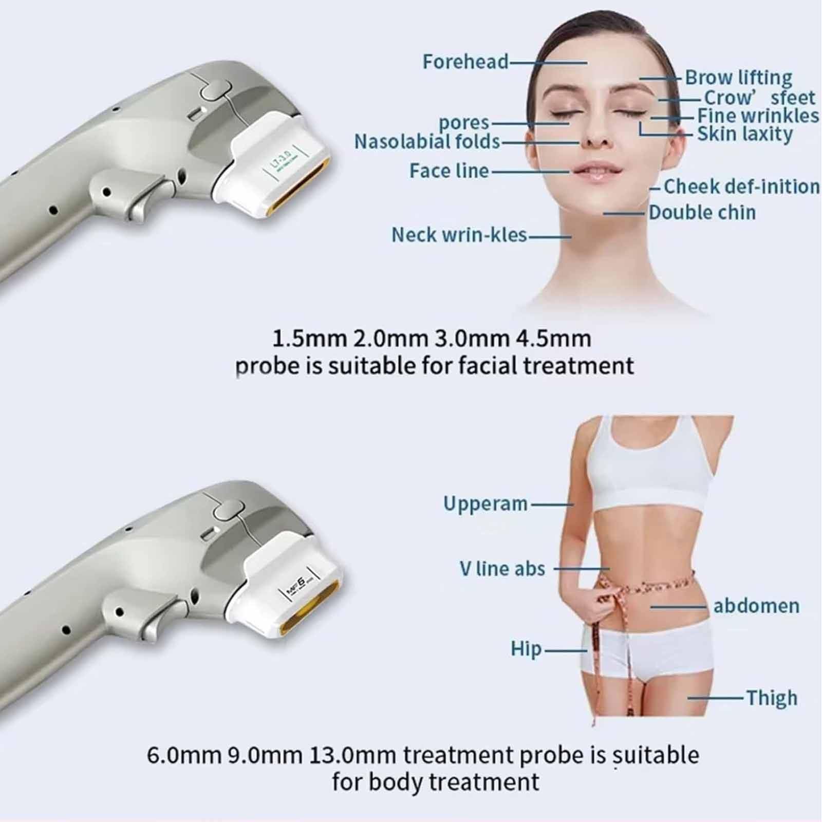 Macchinario Estetico Multifunzione HIFU Schermo HD 15",Rimozione Rughe,Lifting Facciale,Macchina Dimagrante,Trattamenti Viso Corpo in 30 Minuti Risultati Visibili Subito