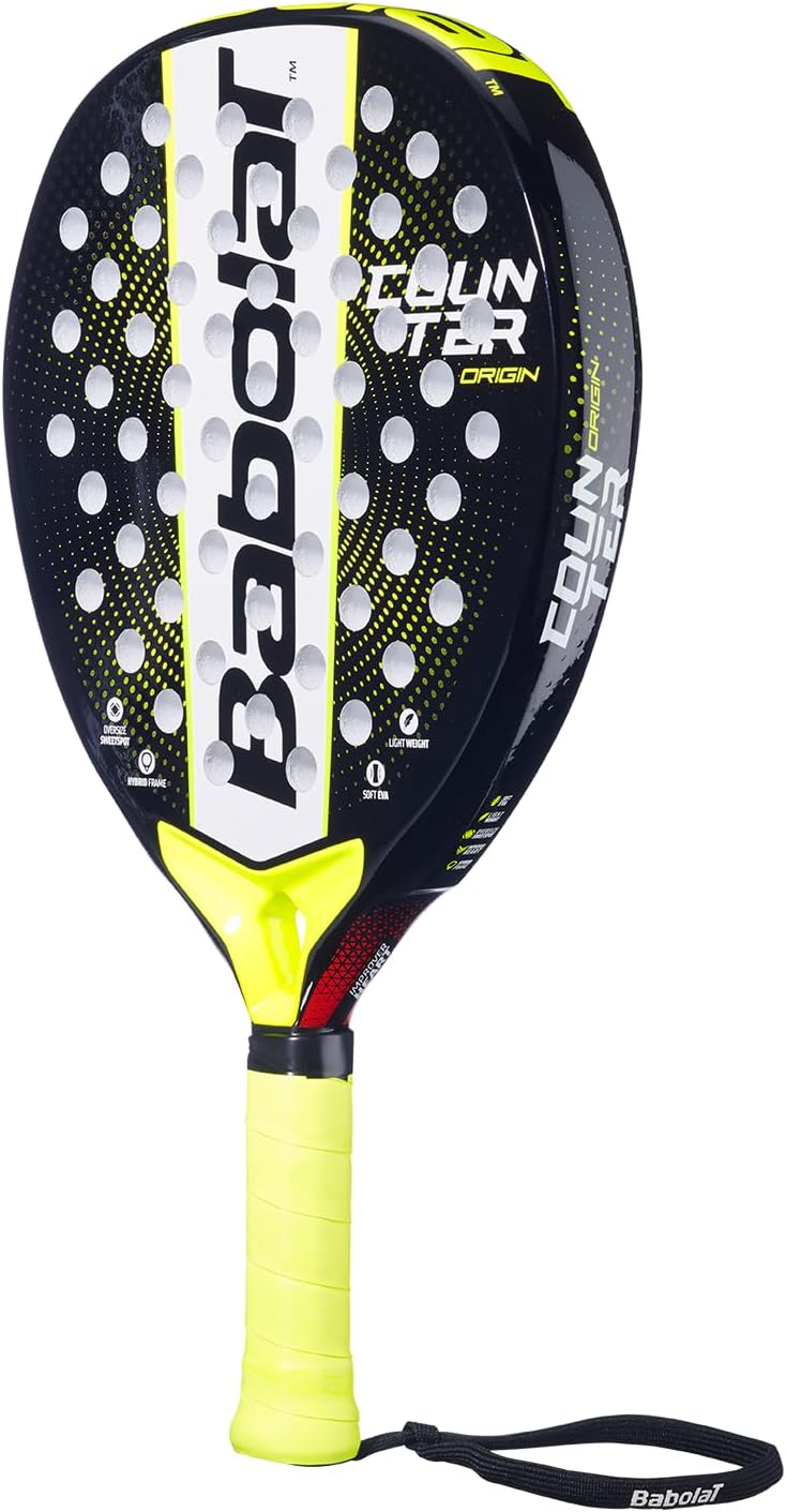 Babolat Counter Origin Padel Racket (Black/Yellow)