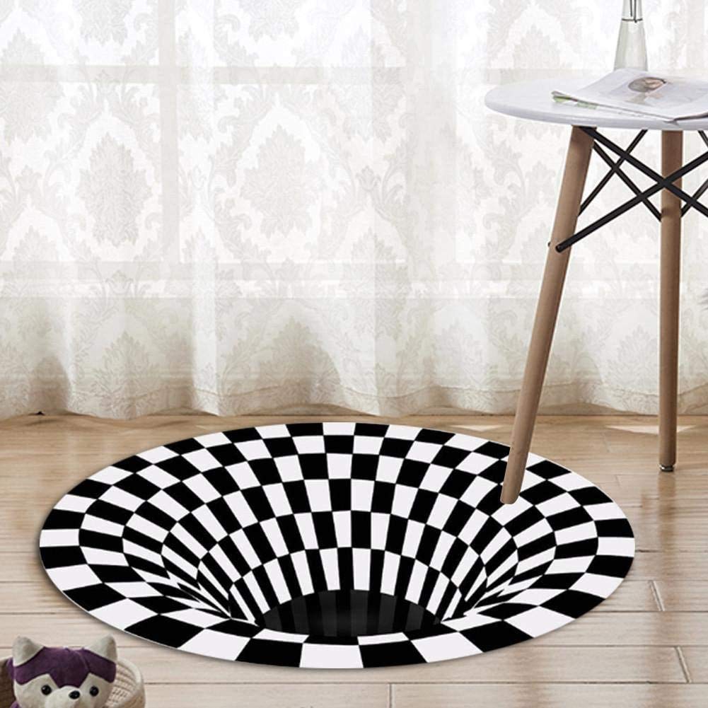 Illusie Vloerkleed,Absorberend Anti-Slip Wasbaar Tapijt | 3D Illusie Vloerkleed,Absorberend Anti-Slip Wasbaar Tapijt | 3D
