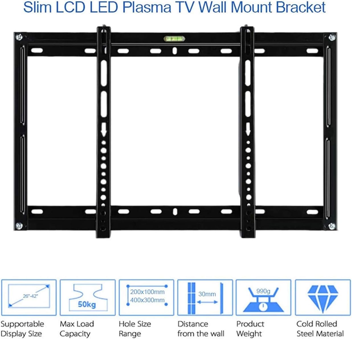 Tray Digital TV Companion Box wall-Mounted TV Bracket Supporting Storage Tray