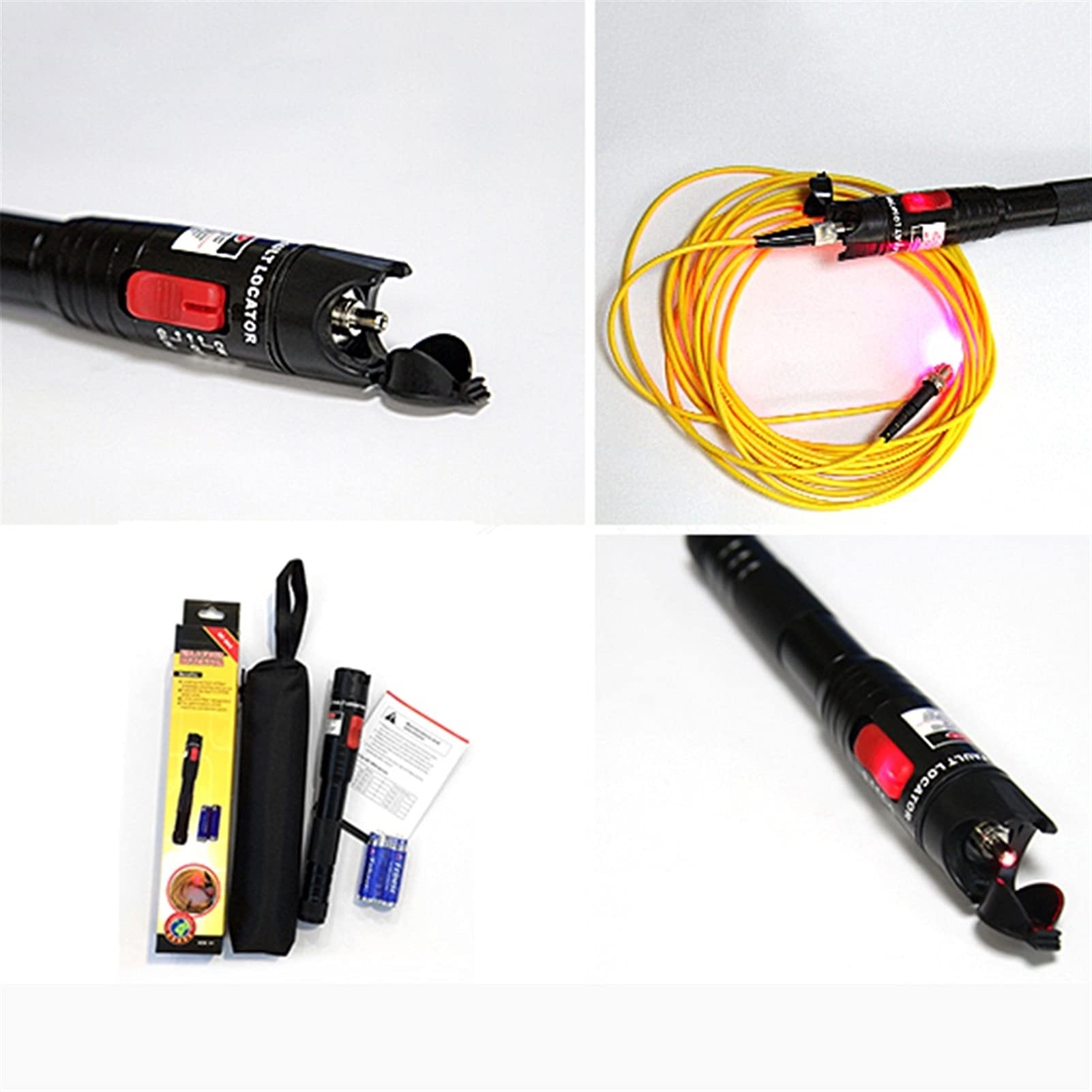 Detector de pared, Localizador de fallas visuales FIBER Tester Detector Meter Herramientas de red