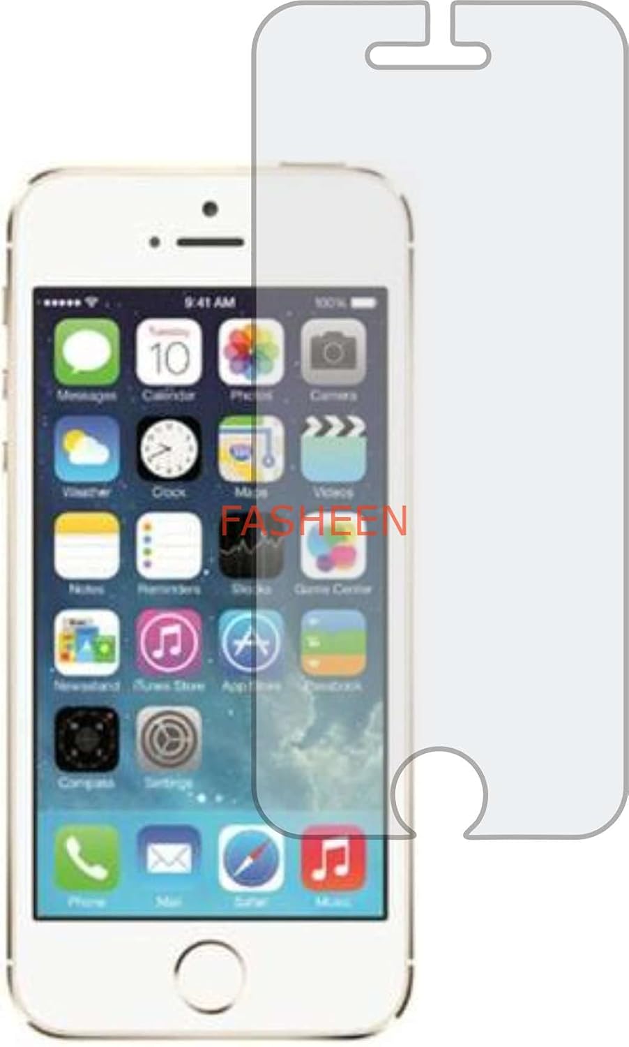 FASHEEN Screen Guard, Flexible, Shatterproof 9H Nano Fiber, Not a Tempered Glass, Not Edge to Edge, Hammerproof Impossible ScreenGuard for APPLE IPHONE5