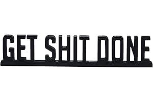 Get Shit Done Motivational Bathroom Sign