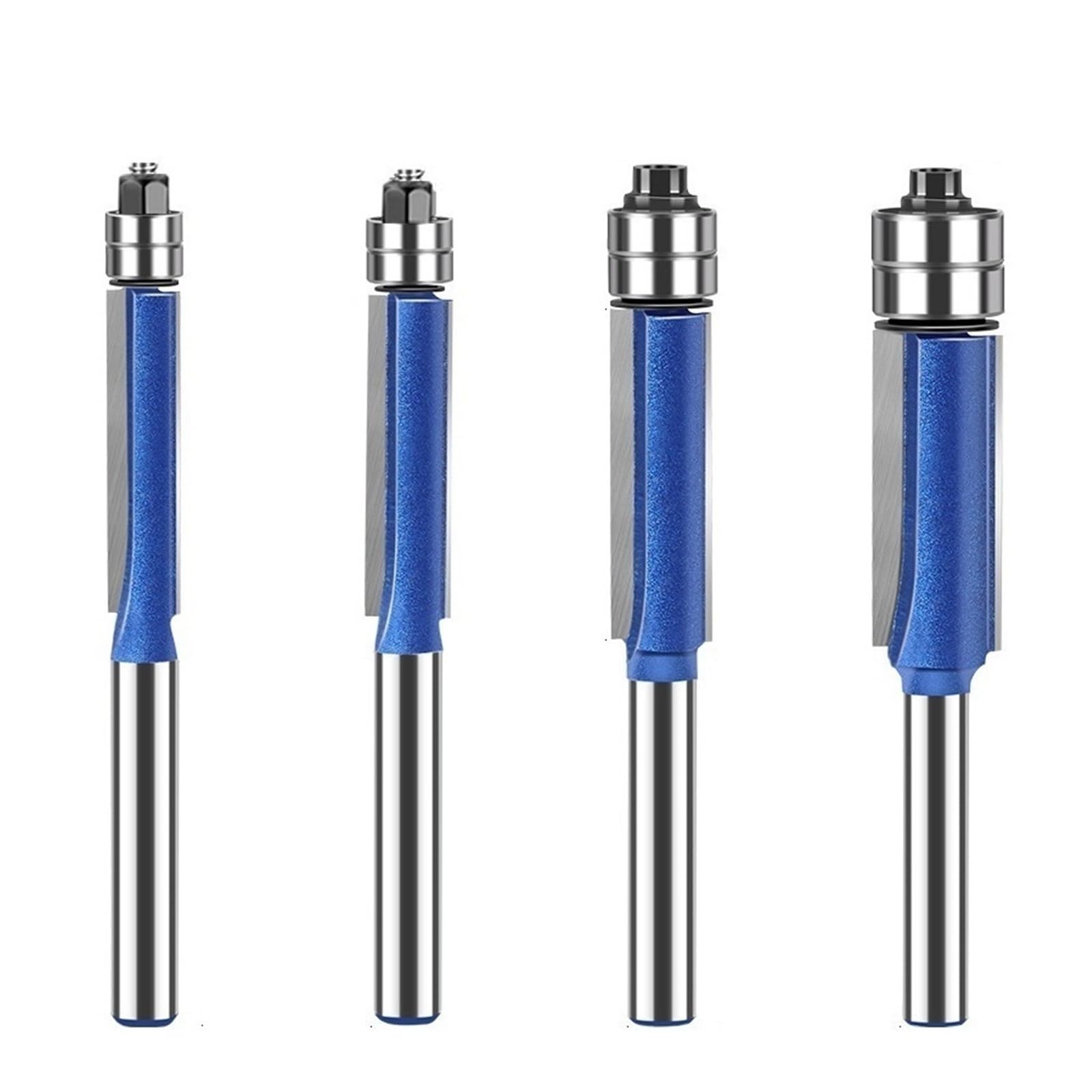 Fresas de carburo de doble rodamiento con vástago de 6mm para cortes al ras limpios en madera