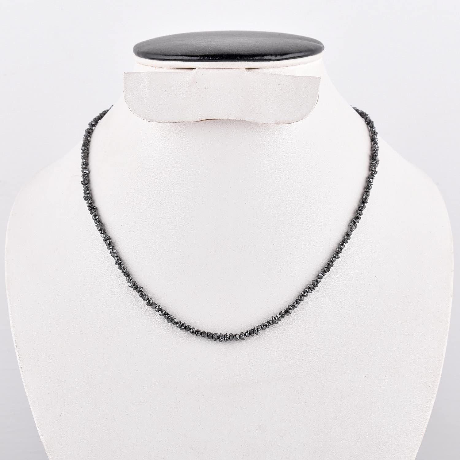 Natural Gemstone Crystal Beads Dainty Choker Necklace for Women, Healing Chakra Stones, Birthstone Jewelry, Rhodium Plated 925 Sterling Silver 18 inch, Birthday Gift for Her - Image 5