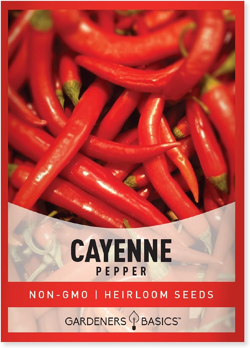 Gardeners Basics, Cayenne Pepper Seeds for Planting