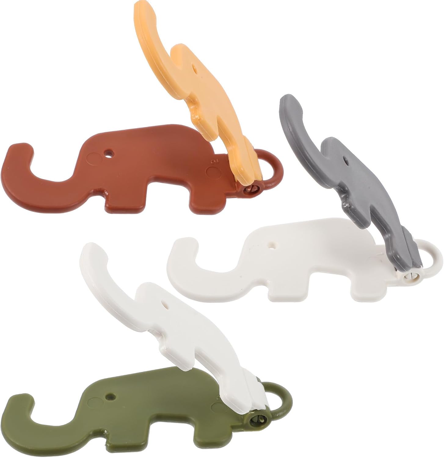 Zerodeko Elephant Miniature Holder Foldable 3pcs Plastic Mobile Phone Stand