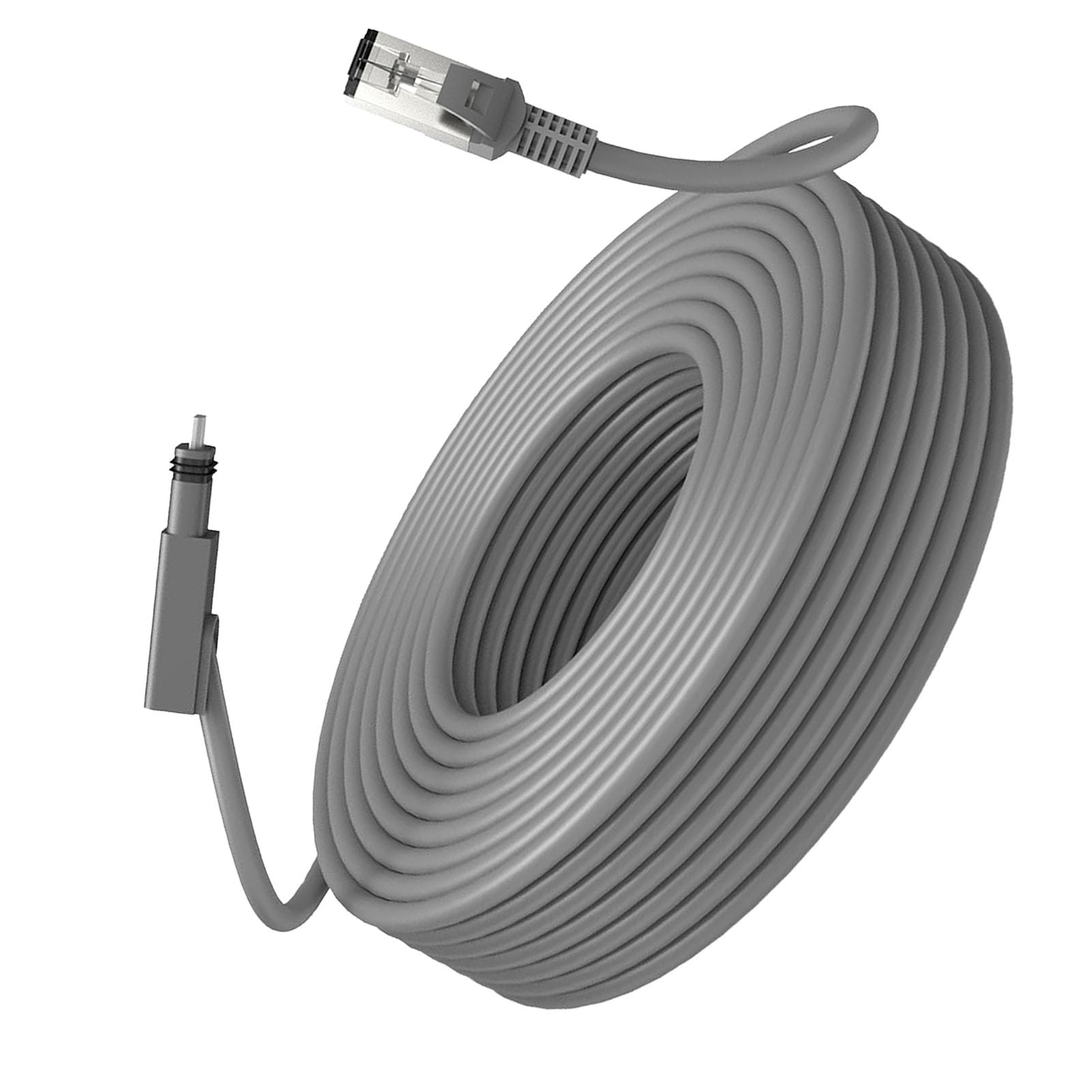 FTVOGUE Cavo Sostitutivo Satellitare Rettangolare, Prolunga a Attivazione Standard per Antenna Parabolica Internet Gen 2 V2, Installazione Semplice Connettività Stabile Trasmissione a 1200 Mbps (30