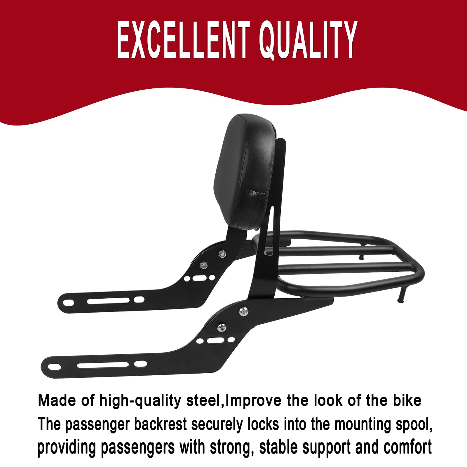 Sissy Bar Sissy Bar Schienale Posteriore Sedile Passeggero Sostituzione per Honda CL300 CL500 CL 500 300 2023 2024 Pad Schienale Staccabile