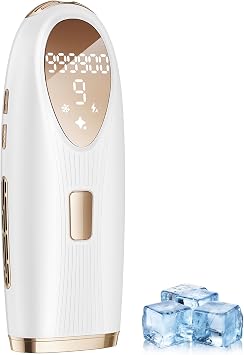 IPL Laser Hair Removal Device for Women Men Ice Cooling, White
