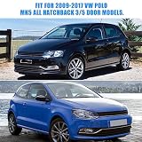 Nakładki na lusterka samochodowe, 1 para nakładek na lusterko wsteczne, osłony lusterek bocznych do VW Polo MK5 2009-2017, czarne