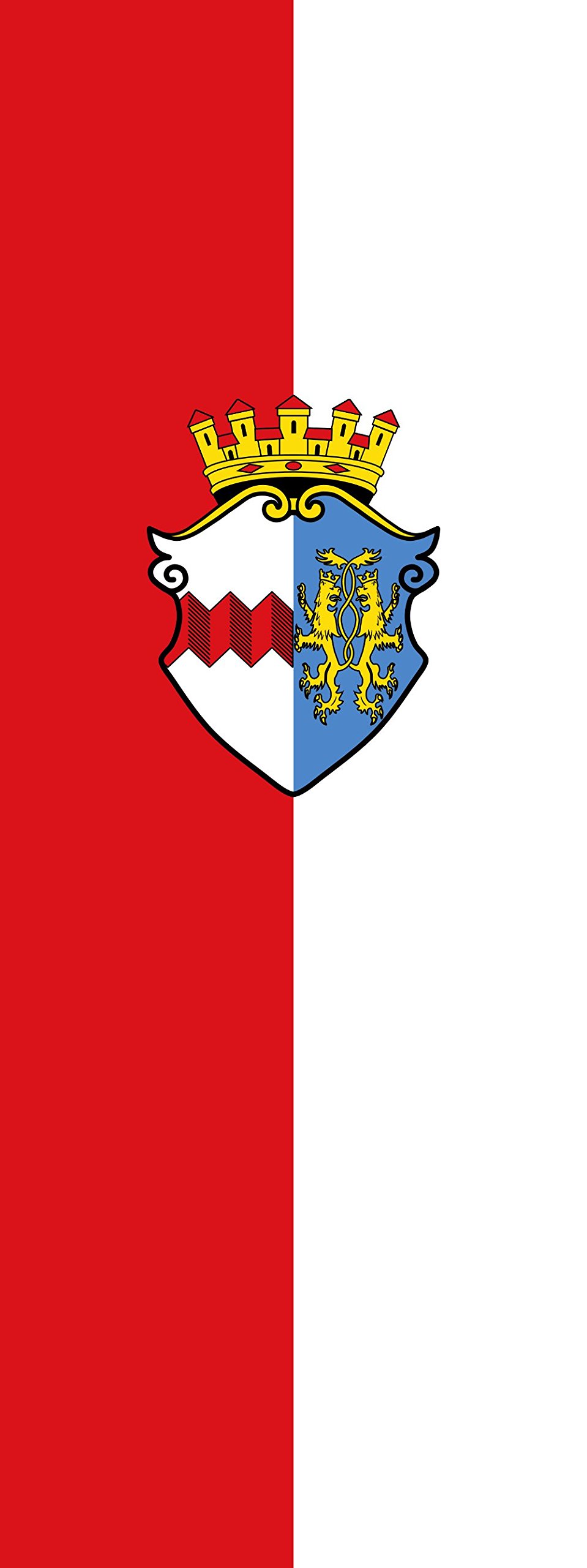 Drapeau Markt Indersdorf 400x150cm grand format vertical pour mât extérieur