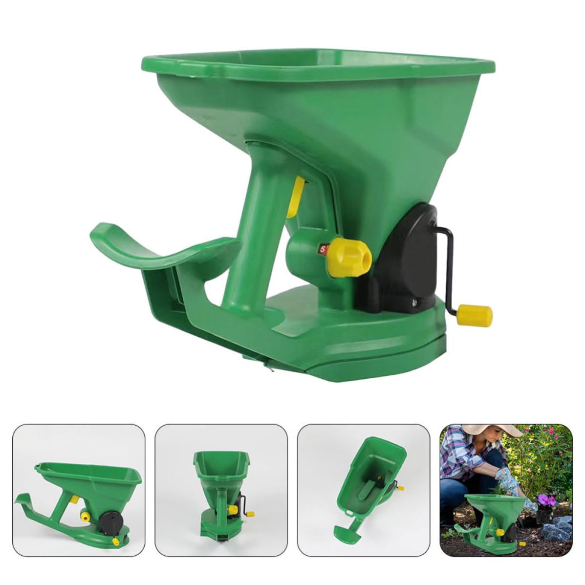 Kunststoff Gartensämaschine Tragbare mit Handkurbel für Gartenarbeit