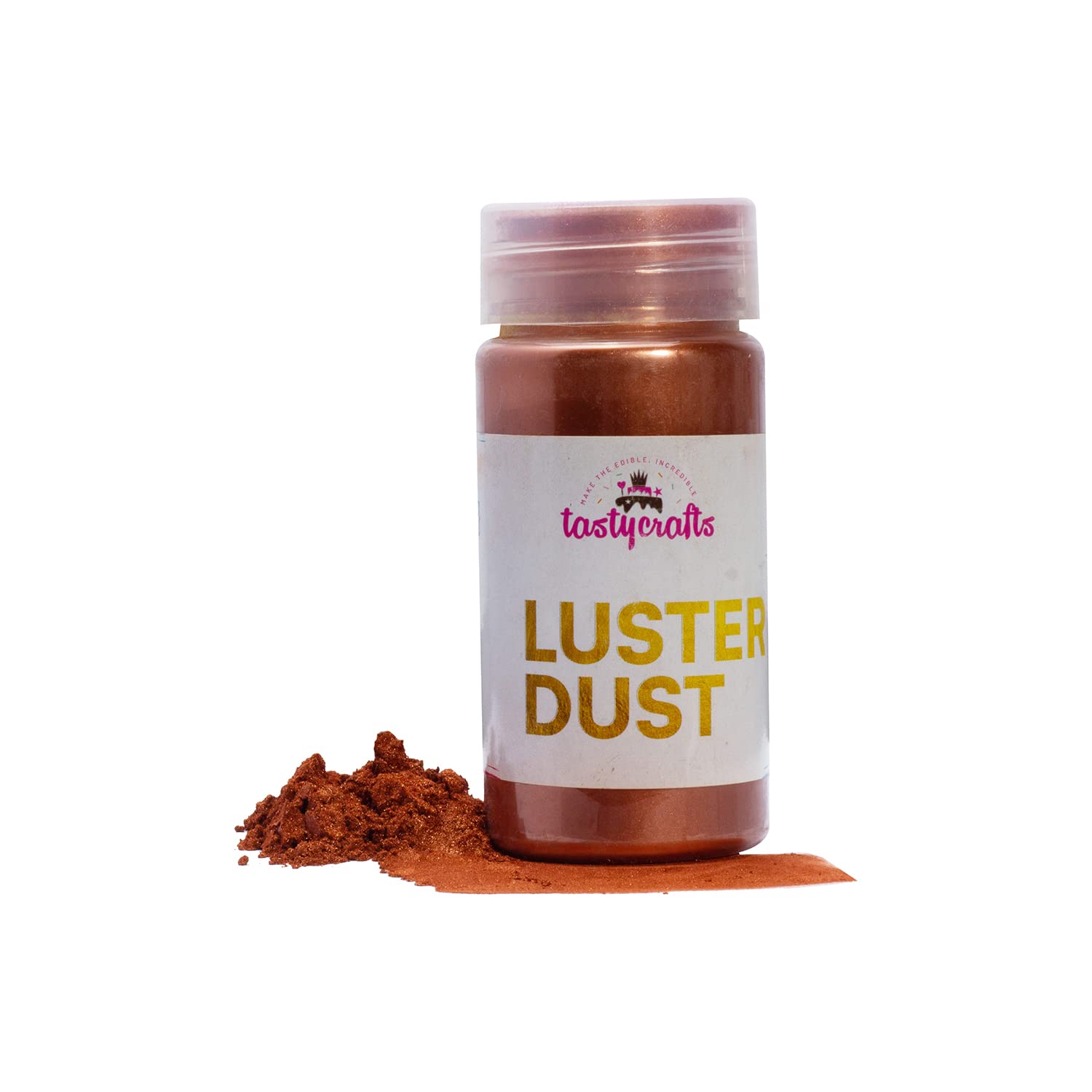 Tastycrafts Luster Dust | Pearl Dust | Edible Decoration for Cake | Sparkle Dust | Shimmer Dust | Glittering Shiner Dust | Cake Décor Items | for Painting on Cakes and Pastry - 25 GM (Copper) (B09XRB7GJ3) Amazon Price History, Amazon Price Tracker