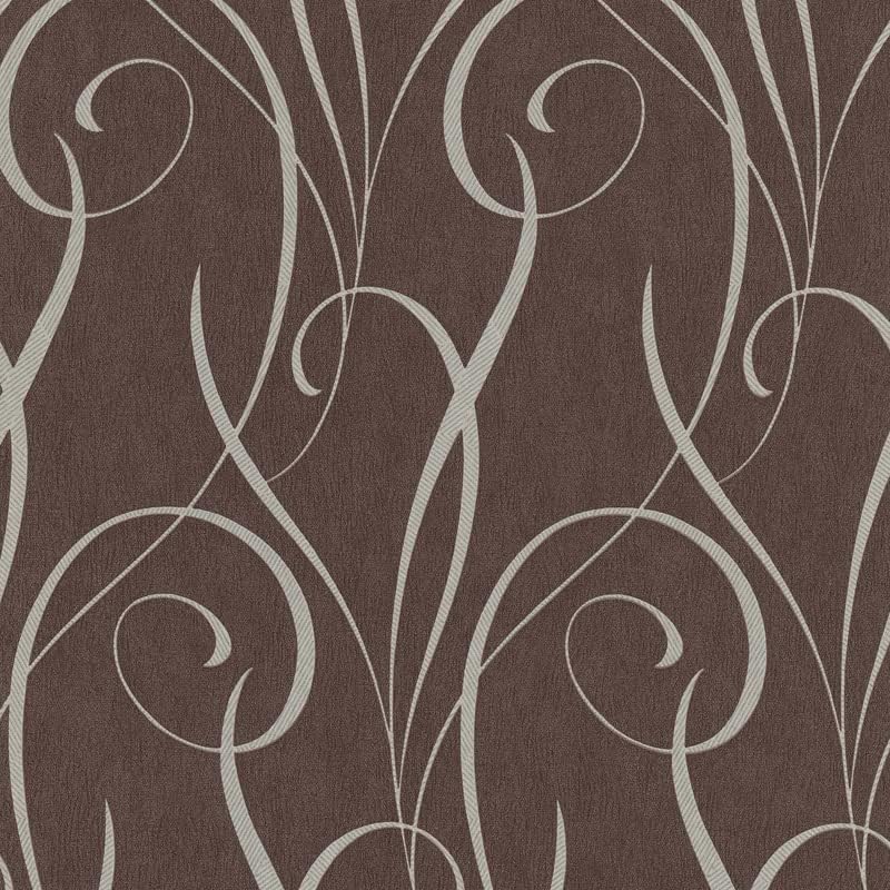 CONCORD WALLCOVERINGS ™ Classic Wallpaper Roll 56 Sq Ft, Floral & Abstract Design in Brown & Beige, Non-Self-Adhesive, Lightly Textured Surface – 32.8ft x 21in (10m x 53cm) WP5
