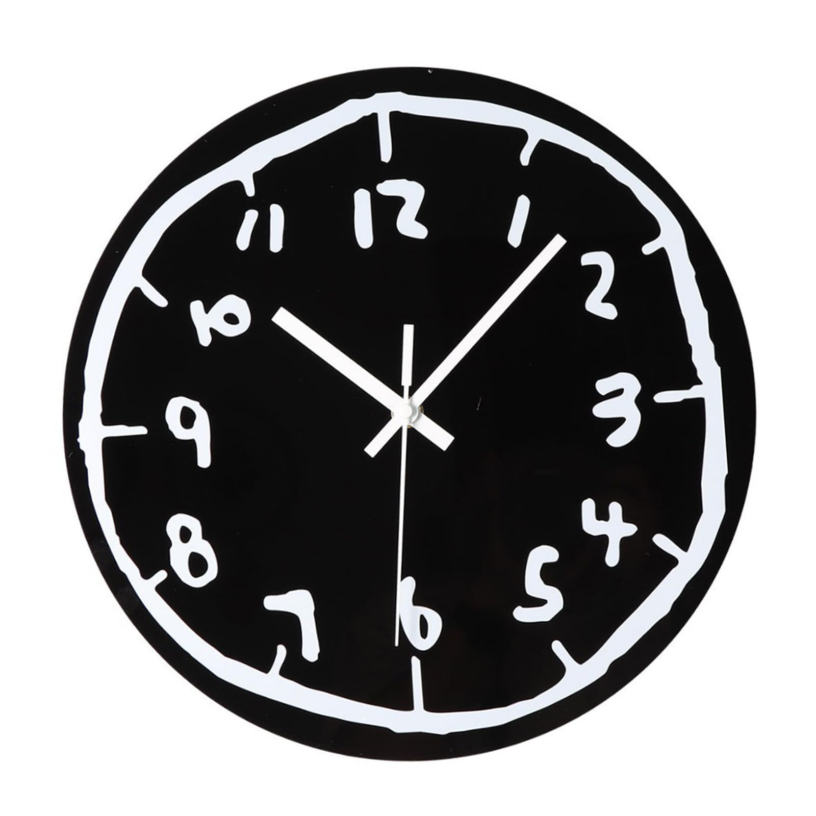 HDOYTXXM Graffitis Styles Wall Clock Quiet Movement for Students and Professional Acrylic Decorative Clock
