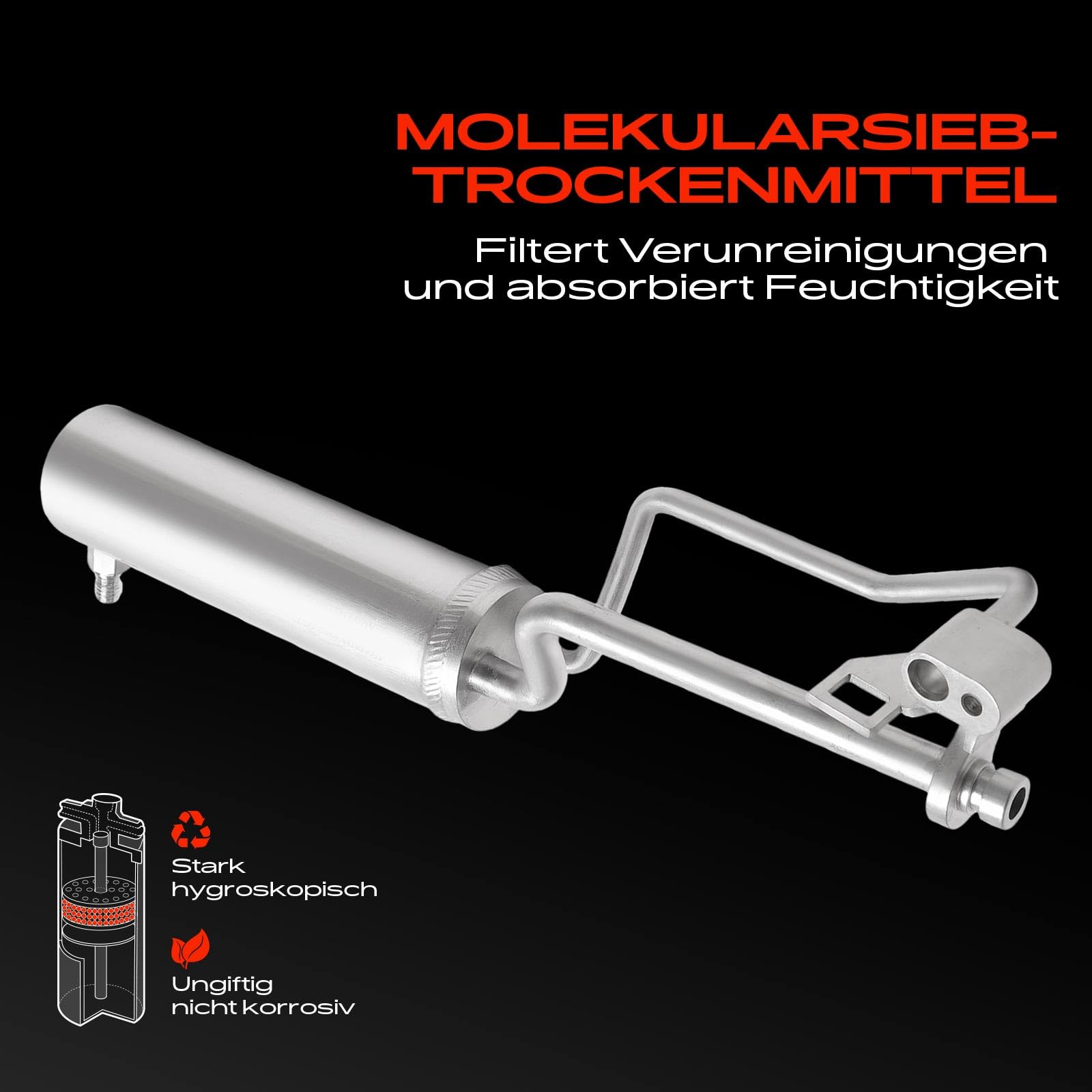 Frankberg Secadora Aire acondicionado Compatible con Qashqai +2 I J10 JJ10E NJ10 1.5-2.0 1.5L-2.0L Qashqai +2 I Van J10 JJ10E 1.5-2.0 1.5L-2.0L Replace# 260809,92131JD50A