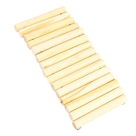 Balacoo Hamster Bridge Rat Ladder Wooden Bridge Toy for Small Animals Cage Wood Ladder Natural Hideout for Guinea Pig Chinchilla