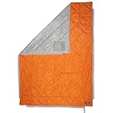 Crua Culla Insulated Camping Blankets - Packable Puffy Outdoor Blankets and Camping Quilts for Hiking Backpacking and Picnics, Warm, Lightweight, Durable, and Waterproof (Orange)