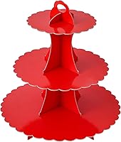 Vista 19 de Soleebee Soporte para Cupcakes de 3 Niveles, Torre de Cupcakes de Cartón, Torre de Soporte para Pasteles de Postre para Decoración de Cumpleaños