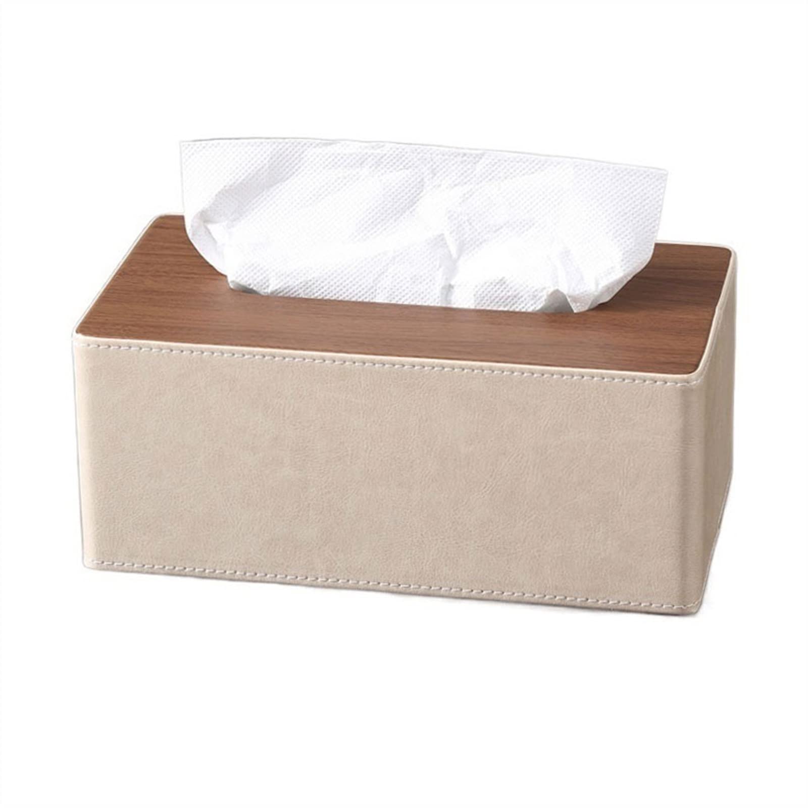 ベージュ モダンティッシュボックス