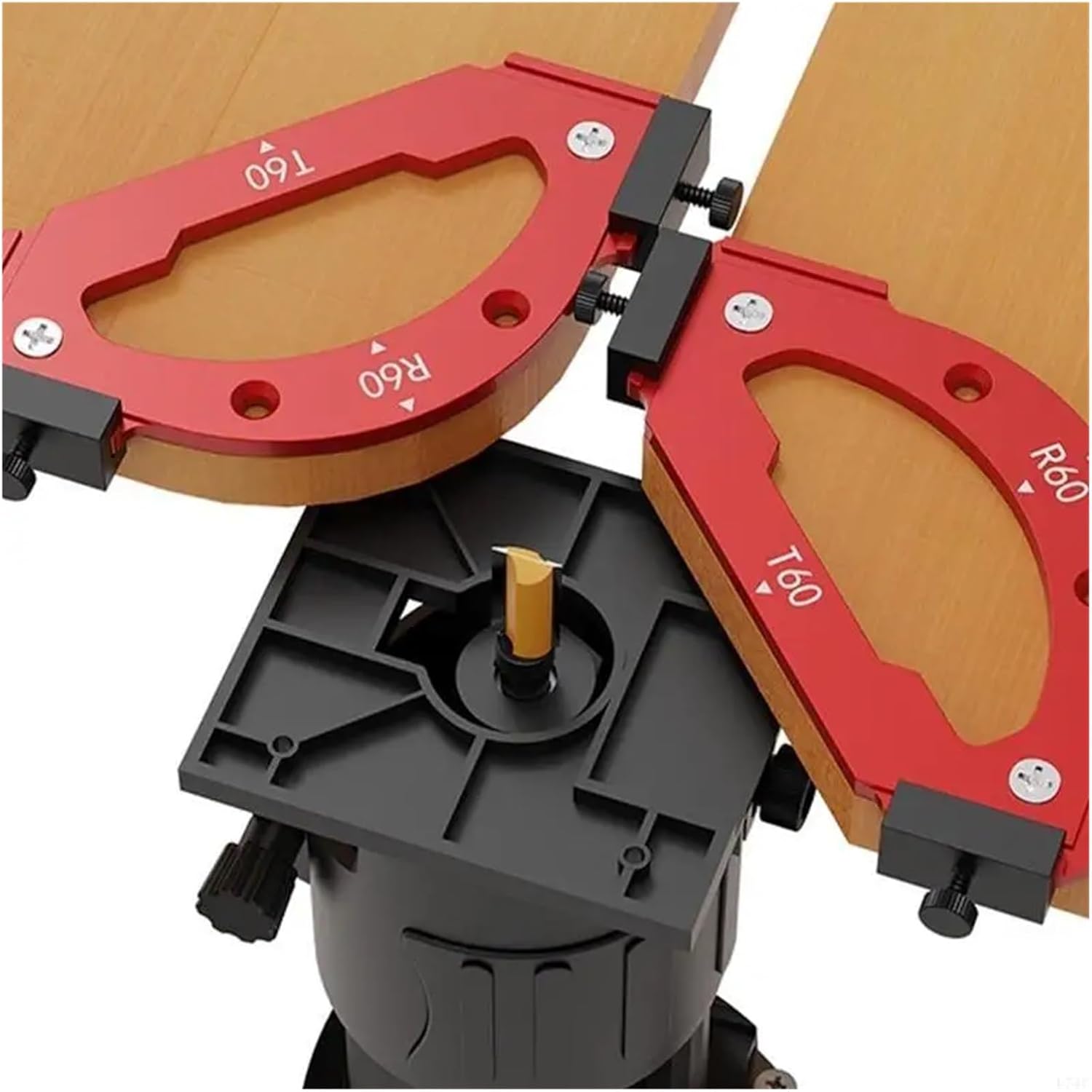 Round Corner Radius Template Woodworking Round Corner Radius Templates Router Table Jigs Board Arcs Cutting Auxiliaries Tool(Full Set)