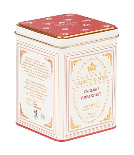 Harney & Sons Black Tea, English Breakfast, 20 Sachets - Tea - English Breakfast - 20 Count (Pack of 1)