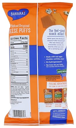 Baked Original Cheese Puffs, 5.5 oz (Pack of 2)