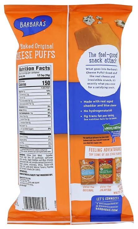 Baked Original Cheese Puffs, 5.5 oz (Pack of 2)