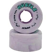 Piper Hustle Roller Skate Wheels Indoor/Outdoor 78A Quad Skate Wheels Versatile All-Surface Urethane Wheels for Recreation, Rink & Street Set of 8 57mm Purple