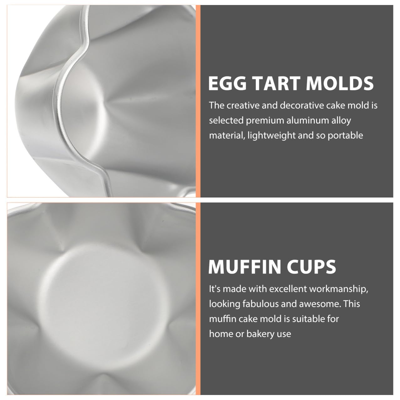 TOPBATHY 20stücke Antihaft-ei-tart-muffin-formen Dekorative Puddingbecher Für Kuchen Quiches Muffins Und Desserts Spülmaschinenfest Und Leicht Zu Reinigen