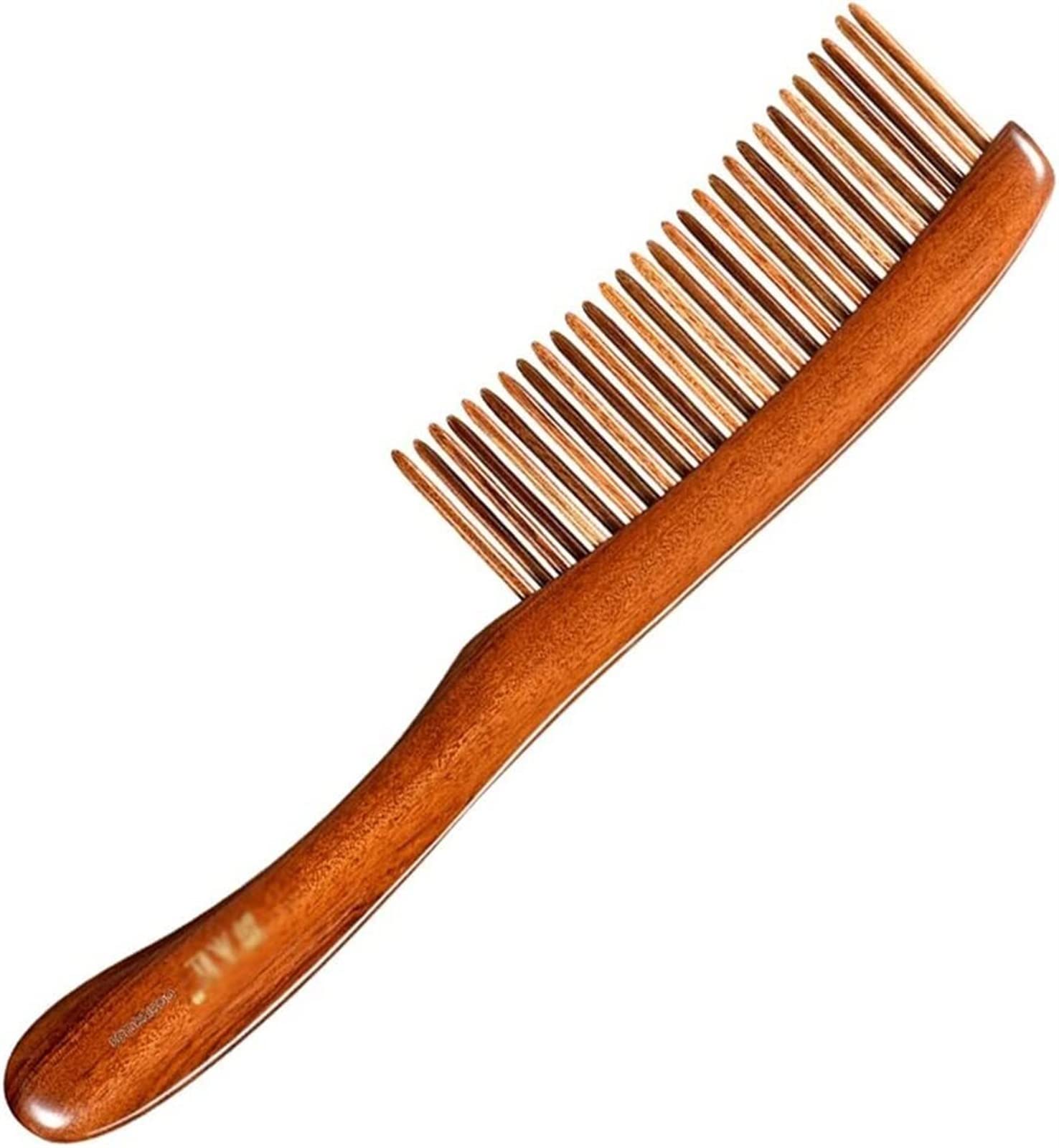 MRKU Peine de Dientes de Doble Fila, Peine de Masaje portátil para el hogar, Peine para Cabello Largo y Corto, Regalo Personal, Peine para el Cuidado del Cabello