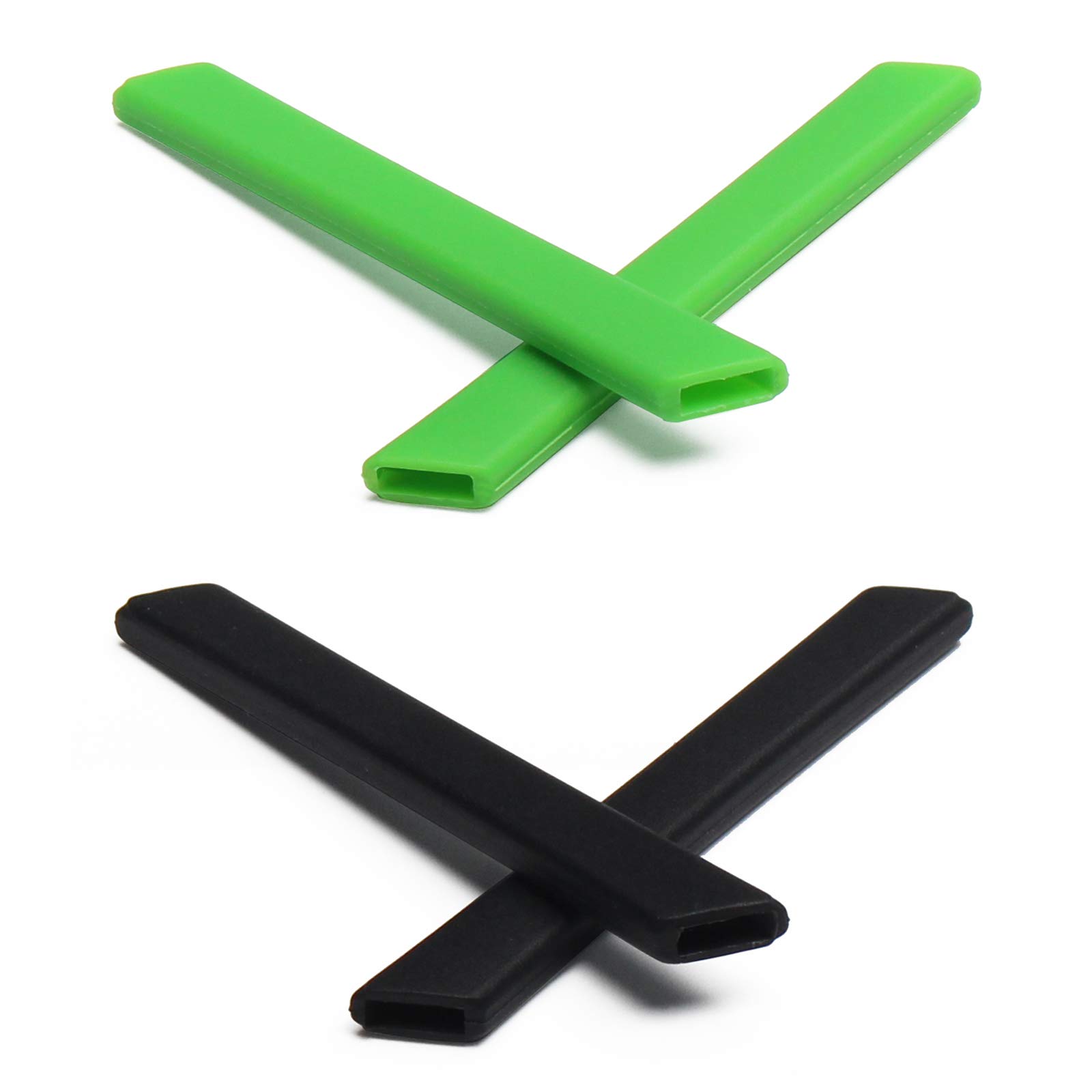 Mryok 2 Pair Replacement Earsocks Kits for Oakley Straight Jacket 2007 - Dark Green & Black