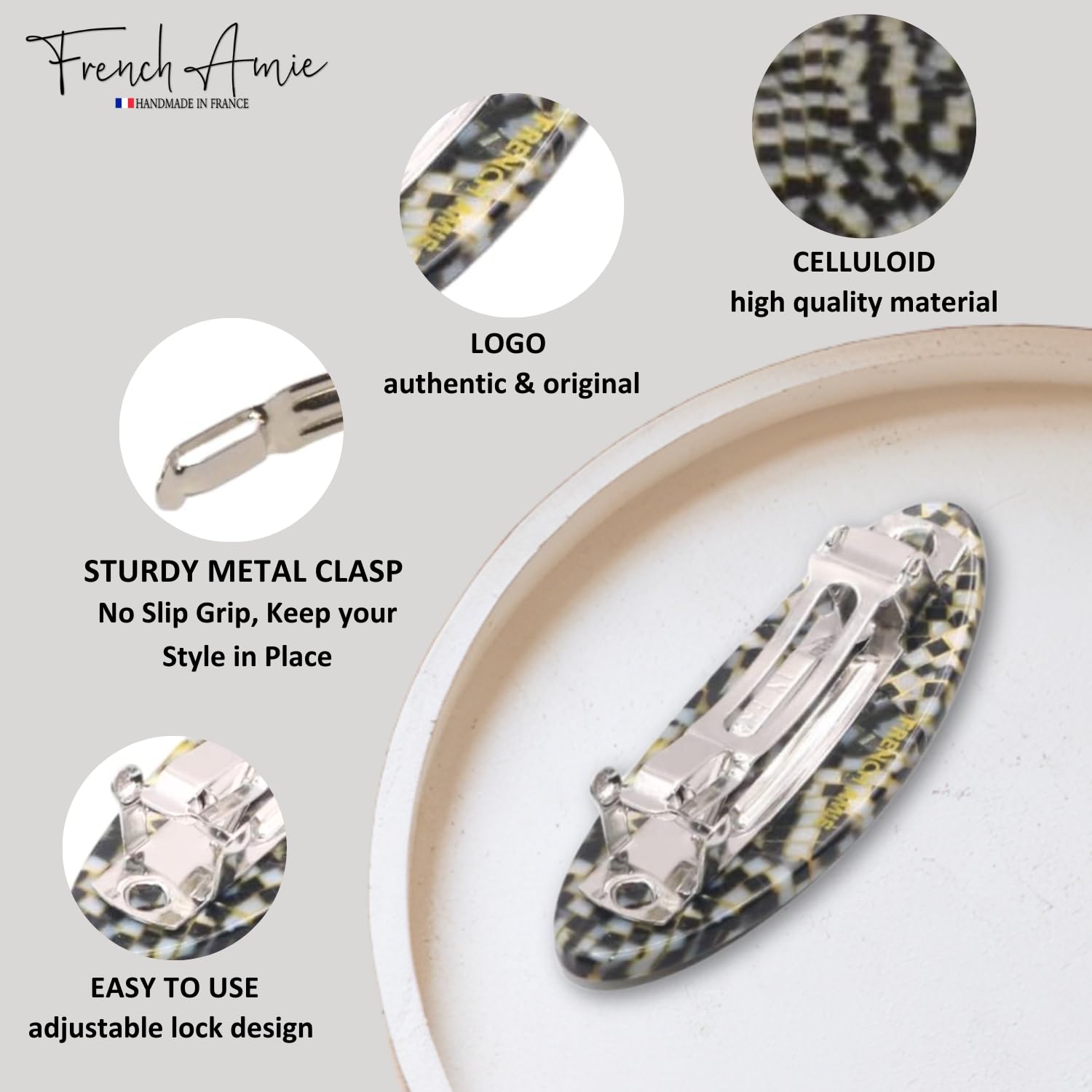 Amazon.com : French Amie Oval Mini Opera White Tokyo Amber 