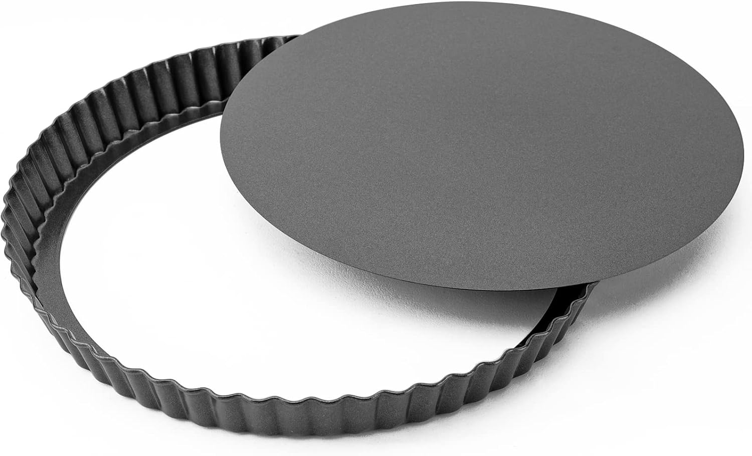 Beasea 9 Inch Tart Pan, Round Non Stick Tart Pan with Removable Bottom