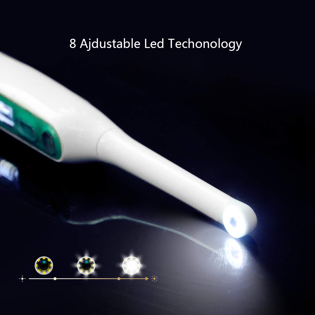 Nuevo aterrizaje 2MP 1080P inalámbrico WIFI endoscopio dental cámara intraoral