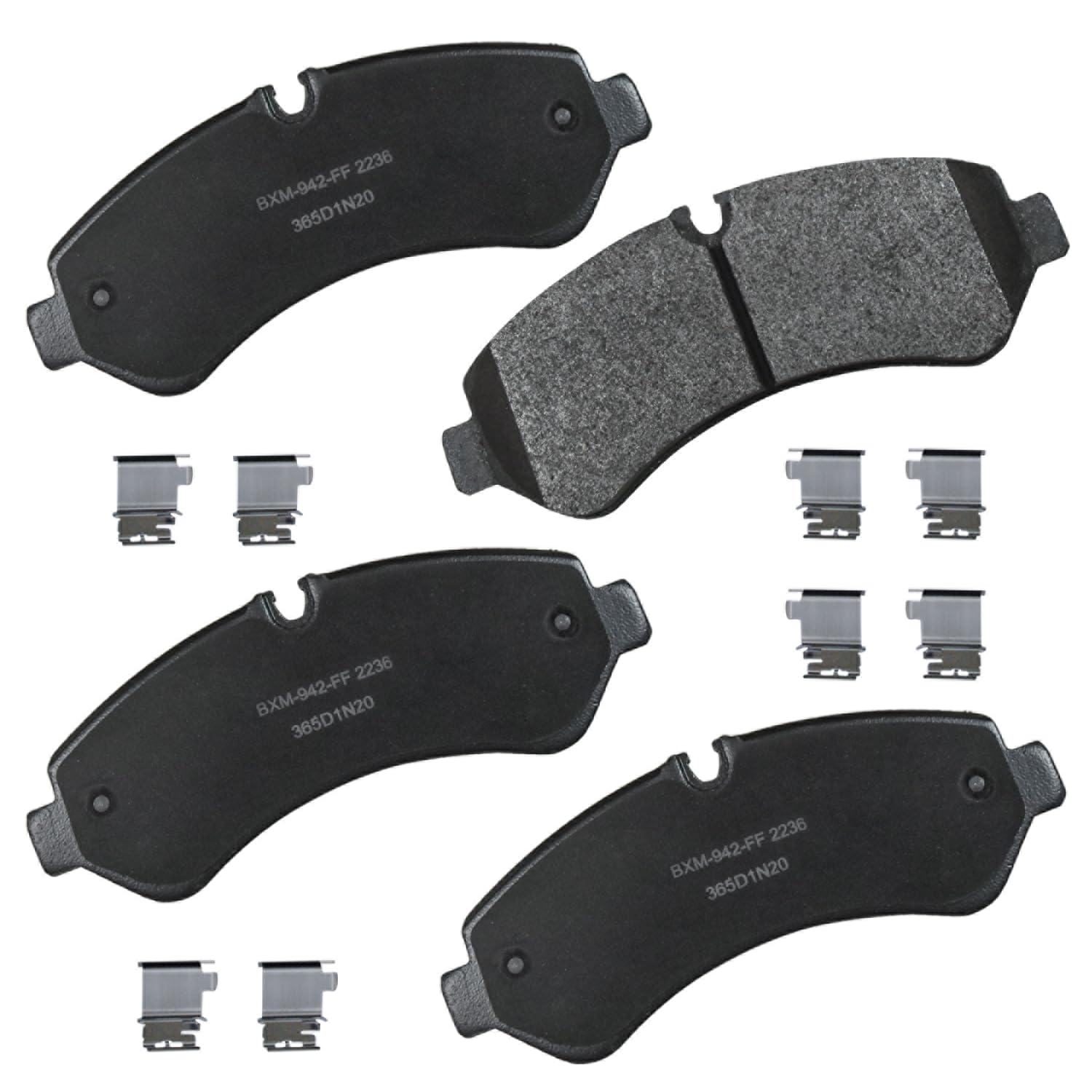 Bendix Premium SBM2236 Semi-Metallic Rear Brake Pads for Mercedes-Benz Sprinter 2019, Sprinter 3500 2024-2019, Sprinter 3500XD 2021-2018, Sprinter 3500XD 2024-2023, Sprinter 4500 2023-2019