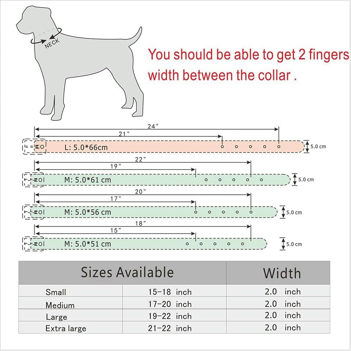 2 Zoll breites, mit scharfen Spikes besetztes Hundehalsband aus Leder für große Hunde, verstellbar für mittelgroße und große Hunde SML XL-Schwarz-Rot-Spike-S