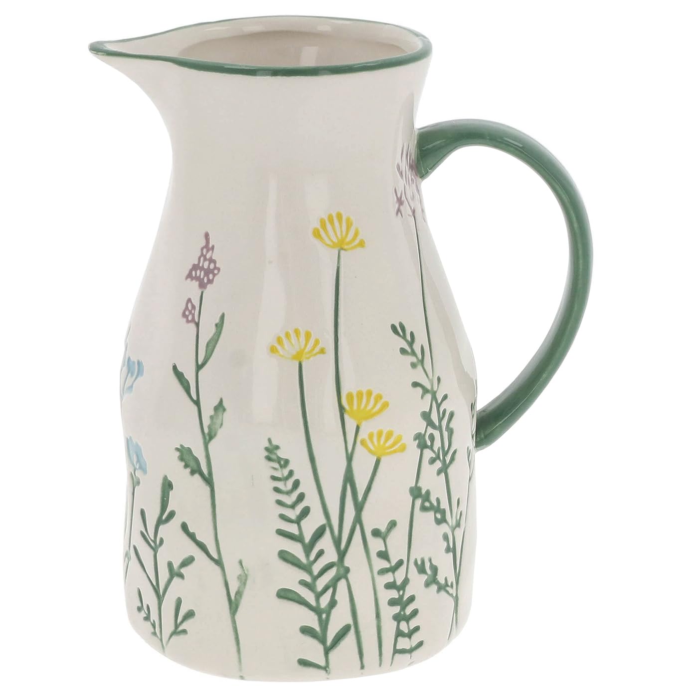 Shudehill Giftware Meadow Press Flower Collection Vases (Jug Vase – Height: 18.5 x Width: 15 x Depth: 11 cm)