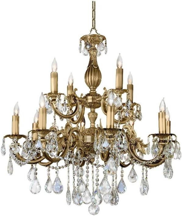 ZEEV 7217-8-4 Santos Chandelier - Antique Brass