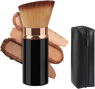 Brocha retráctil Kabuki, cepillo de maquillaj...