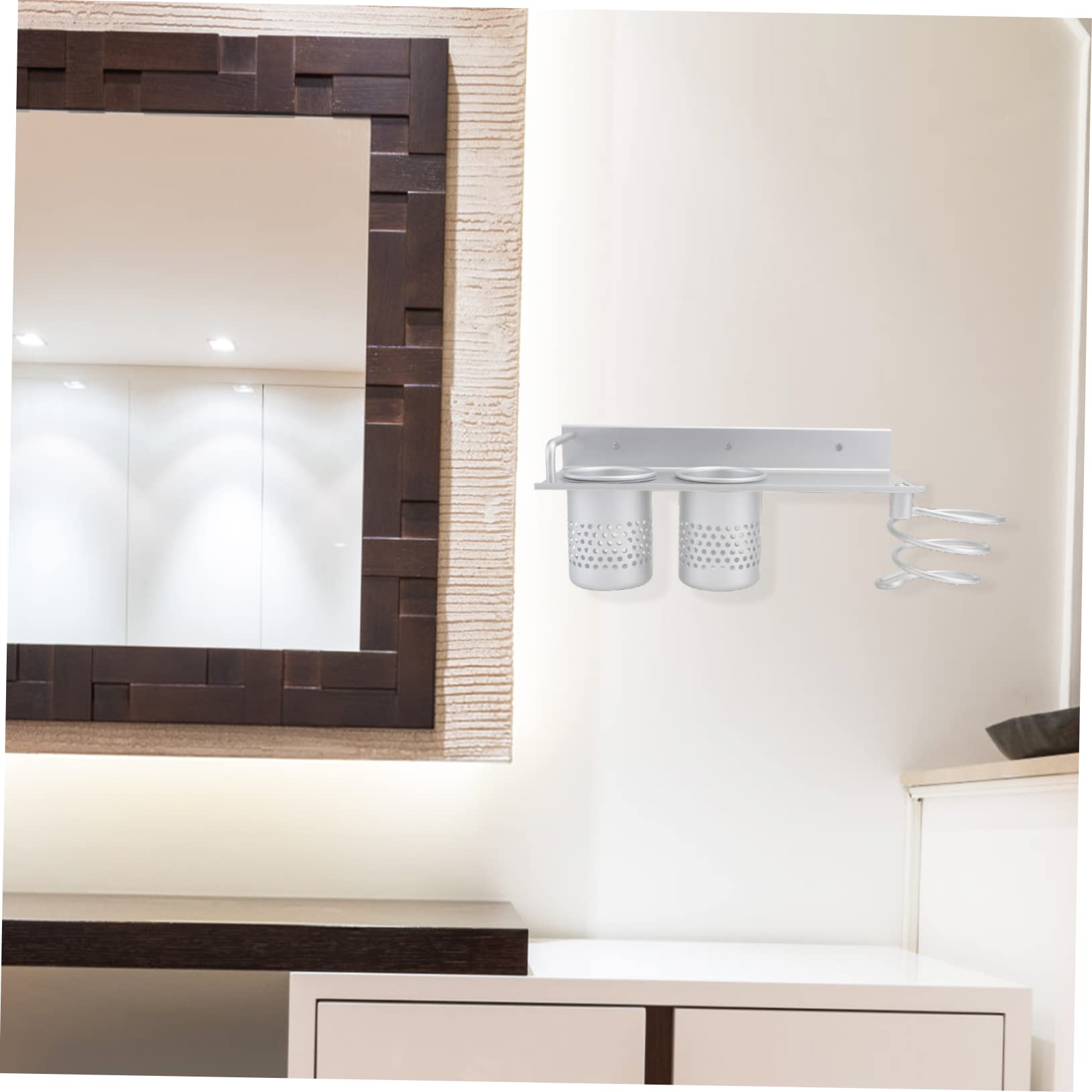 soporte para secador de pelo, Estante de almacenamiento for secador de pelo, soporte for secador de pelo, herramientas de peinado, soporte for montaje en pared, cesta de almacenamiento for baño, sopor