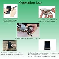 Vista 6 de YiJieWZT b 7000 - Pegamento de 1.7 fl oz para teléfonos, súper pegamento, pegamento de reparación, pegamento de joyería, pegamento transparente, 1.6