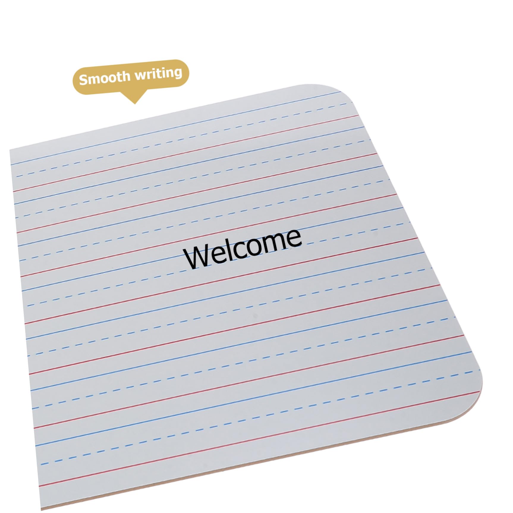 Hemobllo Tableaux Blancs Effaçables à Sec avec Lignes Lot de 5 Support D'écriture Claire, Facile à Effacer et Réécrire, Planche Haute pour Enseignants et Étudiants
