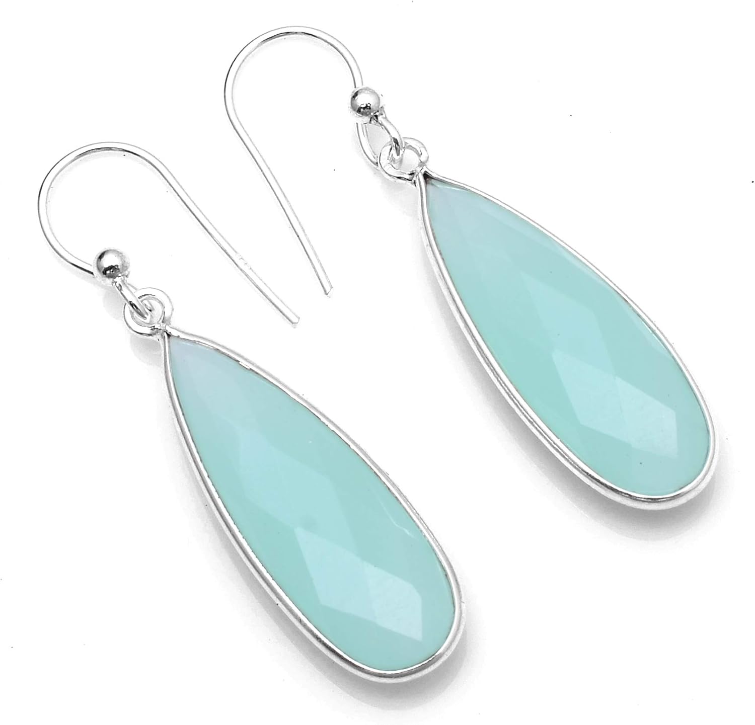 Silver Palace 925 Sterling Silver Natural Gemstone Earrings for Women