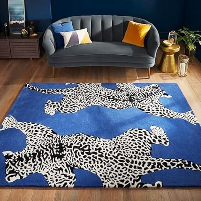 Handmade Tufted Wool Carpet – Premium Thick Embossed Geometric Design Rug for Living Room, Bedroom & Hall (Multi 20, 7 x 7 Feet Square)-image-24