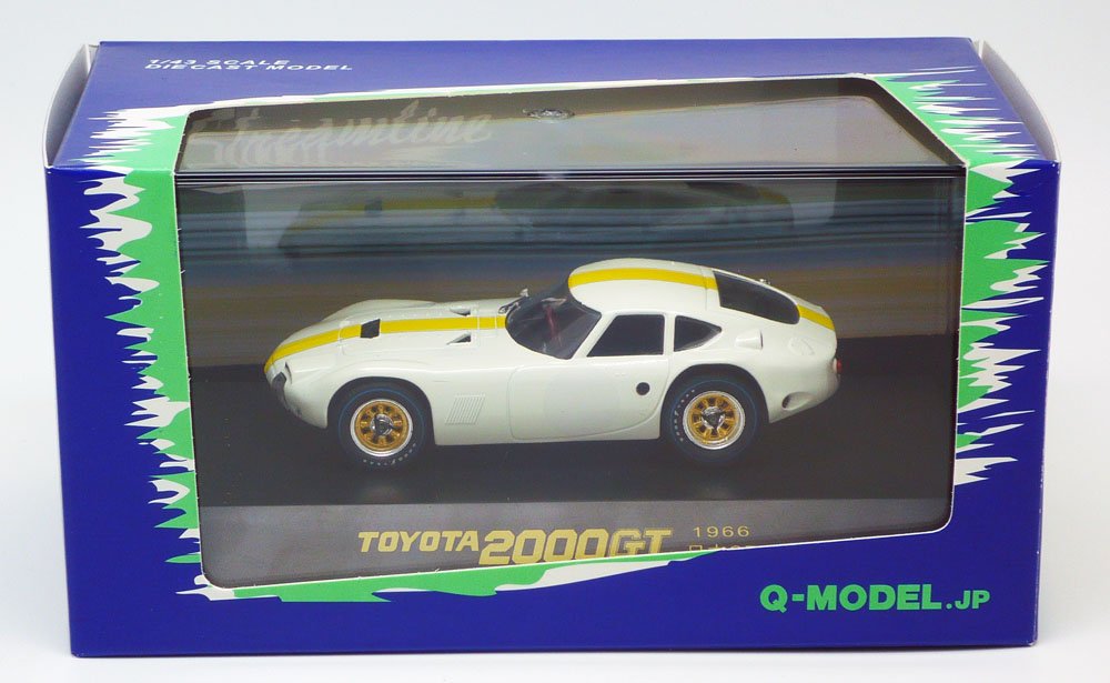 Amazon.co.jp: Qモデル 1/43 トヨタ 2000GT 1966 日本GP 田村号練習