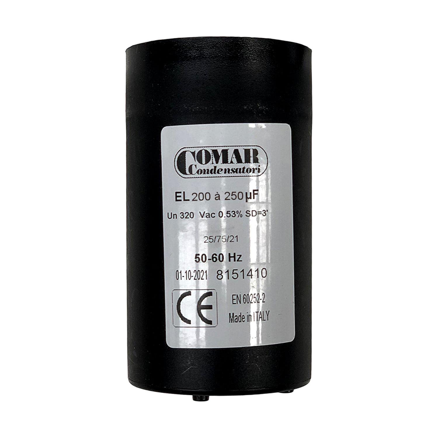 Condensateur De Démarrage 200uf à 250uf 250v à Cosses Faston Pour Moteur Monophasé