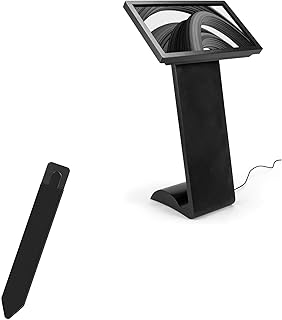 BoxWave Stylus Pouch Compatible with Displays2Go DGFSKATCH32BK (32 in) - Stylus PortaPouch, Stylus Holder Carrier Portable Self-Adhesive - Jet Black